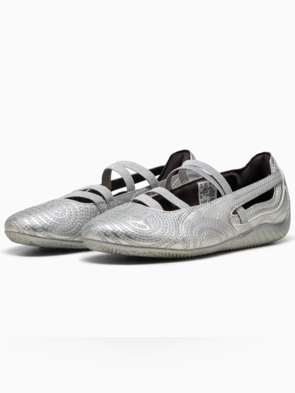 Puma X Wicked Metallic Silver Speedcat Ballet Flats